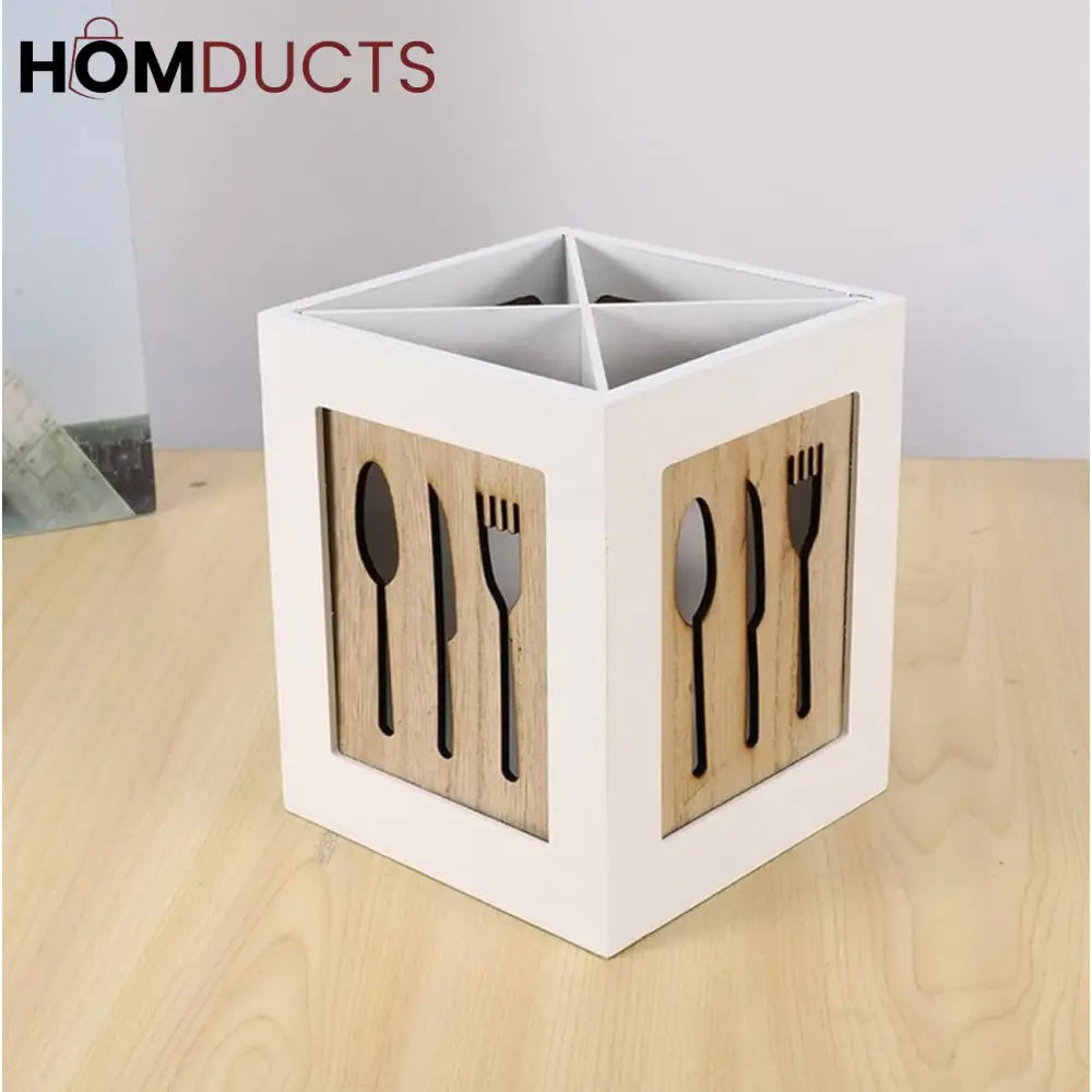Luxury Cutlery Holder Organizer – Elegant Tableware Storage Box for Spoons, Forks & Knives