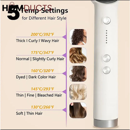 Luxury Electric Hair Straightening Brush – 4-in-1 Professional Styling Comb