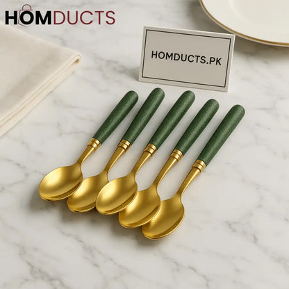 Luxury Golden Spoons – 4 Pcs Set |