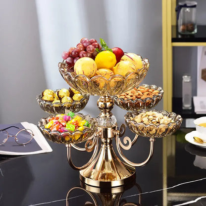 Luxury Rotating Fruit And Dry Fruit Dish