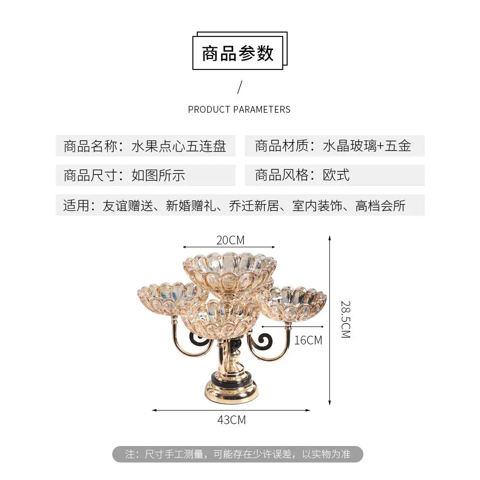 Luxury Rotating Fruit And Dry Fruit Dish