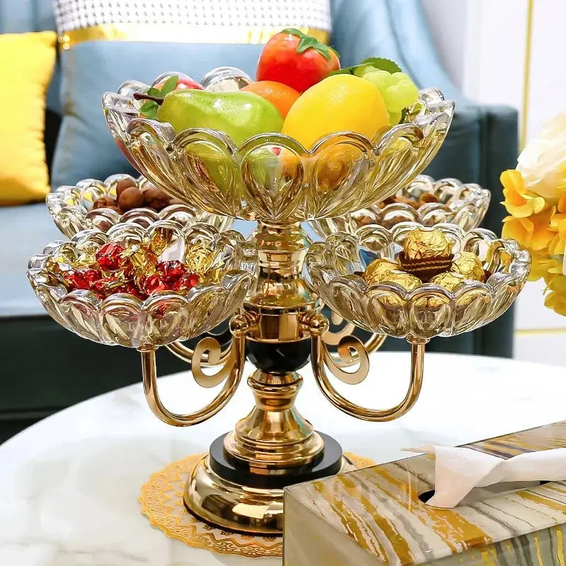 Luxury Rotating Fruit And Dry Fruit Dish