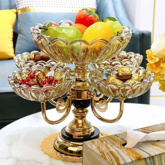 Luxury Rotating Fruit And Dry Fruit Dish