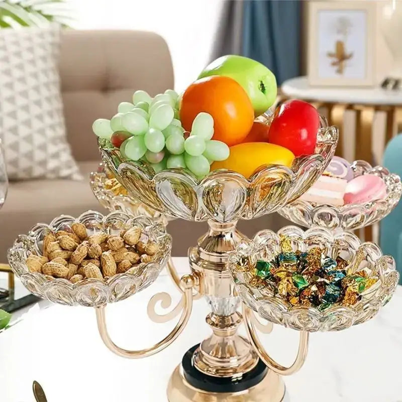 Luxury Rotating Fruit And Dry Fruit Dish