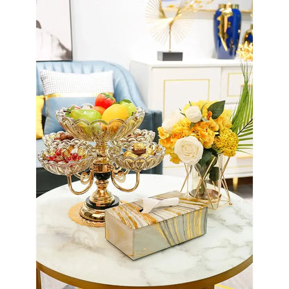 Luxury Rotating Fruit And Dry Fruit Dish