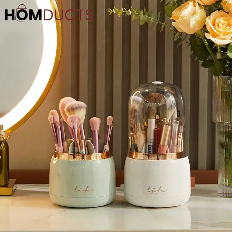Luxury Rotating Makeup Brush Organiser