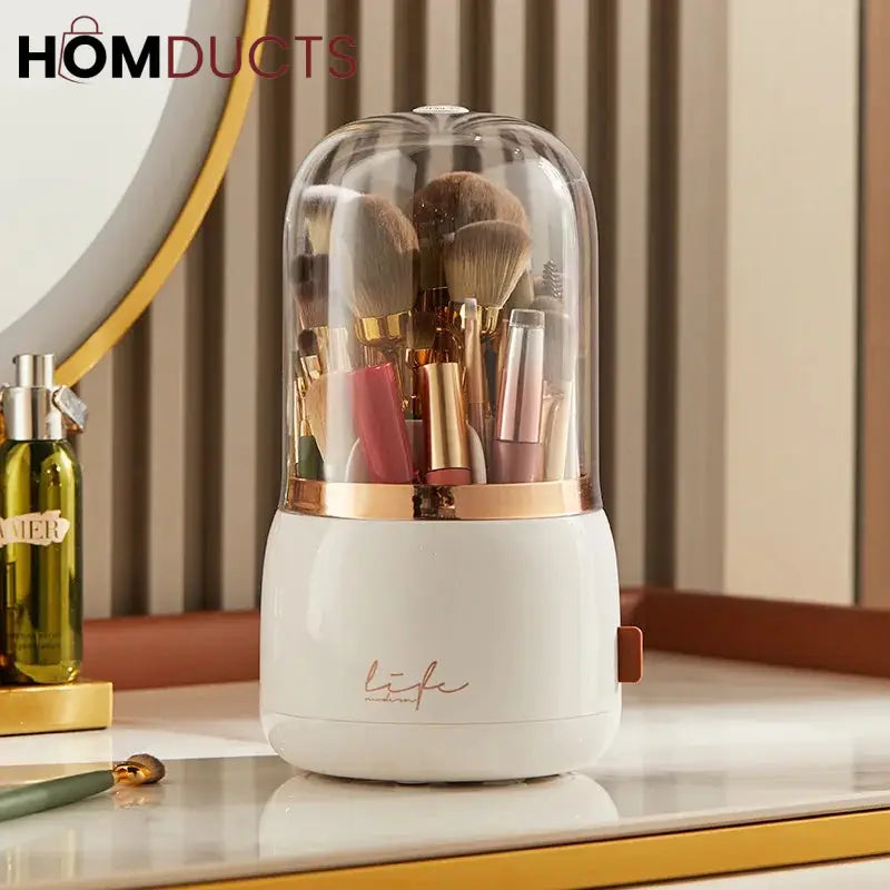Luxury Rotating Makeup Brush Organiser