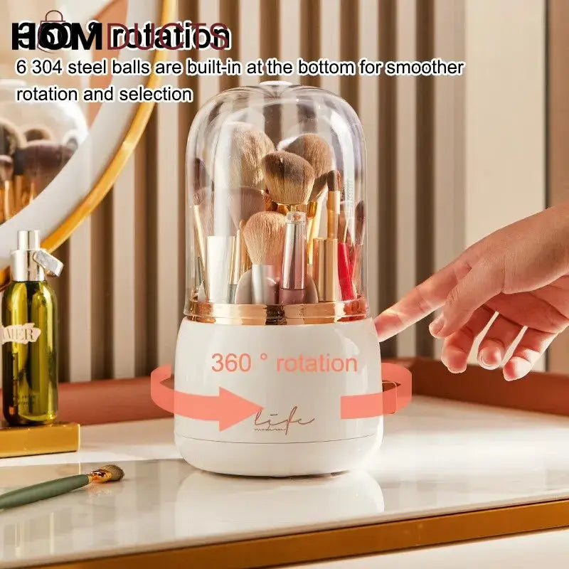 Luxury Rotating Makeup Brush Organiser