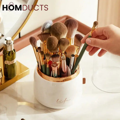 Luxury Rotating Makeup Brush Organiser