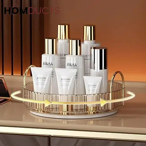 Luxury Rotating Tray With Handle