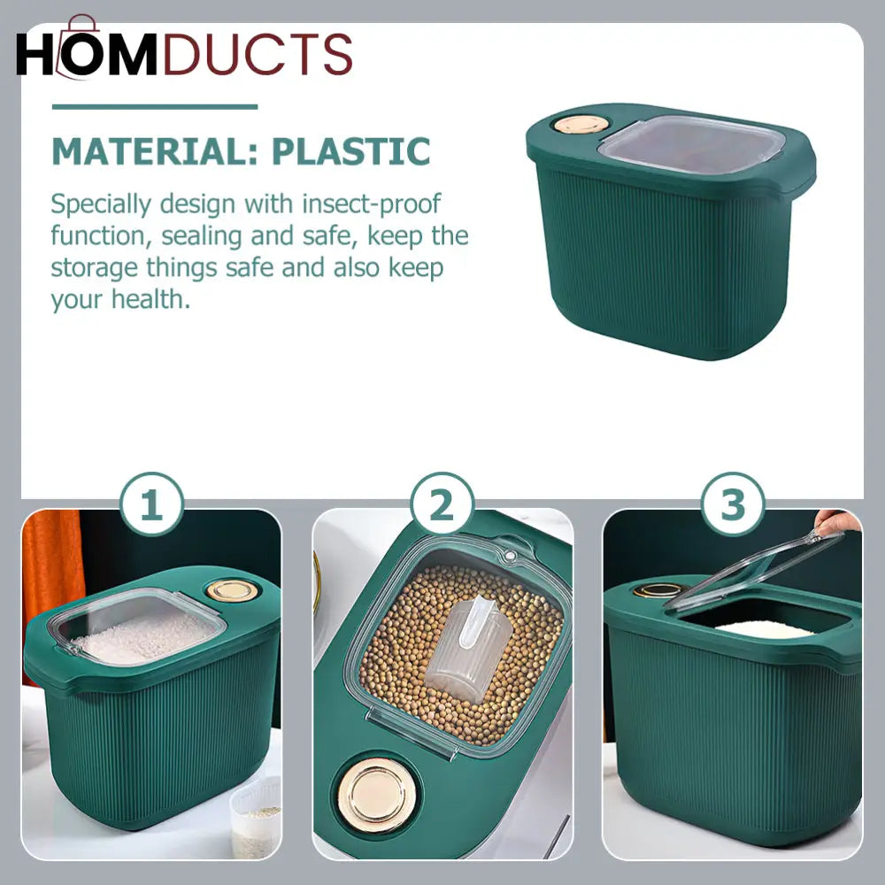 Luxury Storage Bucket For Rice,Flour And Grain