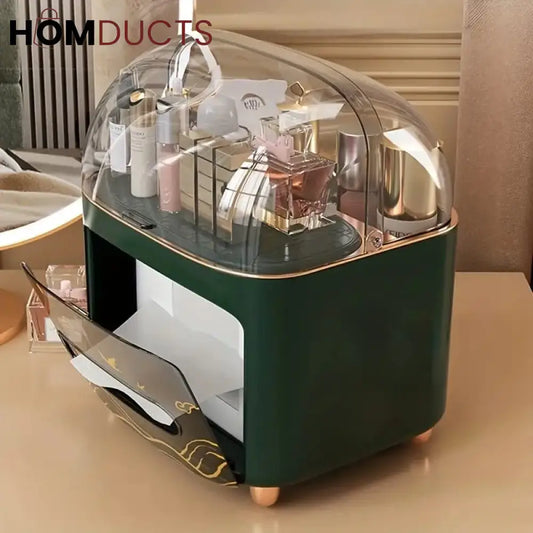 Luxury Tissue Box With Cosmetic Organizer