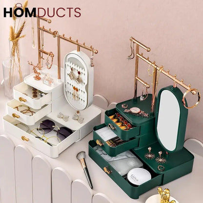 Luxury Vintage Jewelry And Cosmetic Organizer