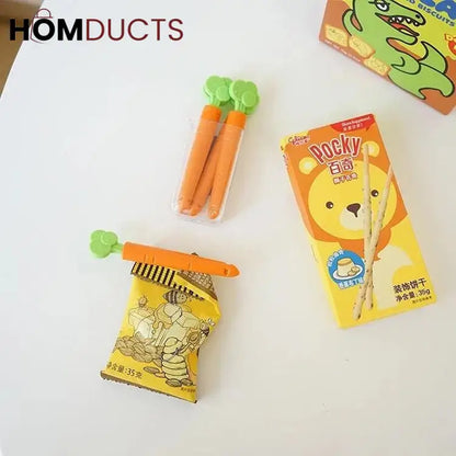 Magnetic carrot sealing clip