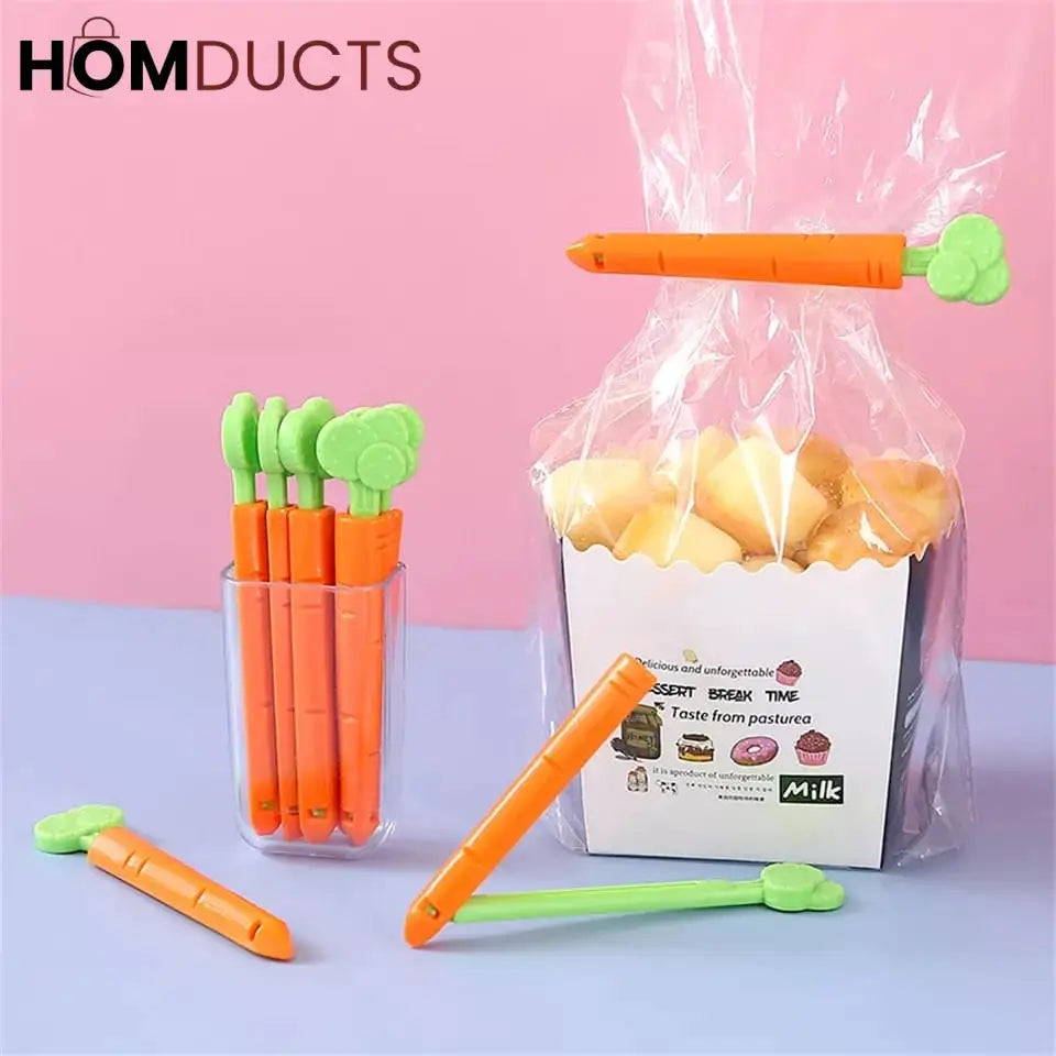 Magnetic carrot sealing clip