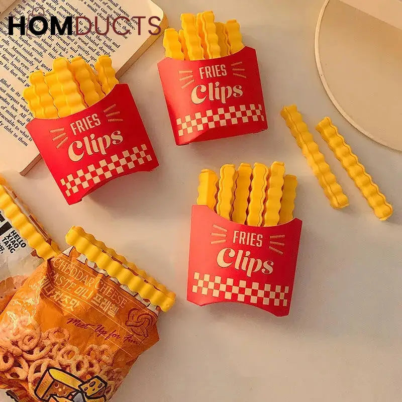 Magnetic French Fries Style Food Sealing Clips (12pcs)