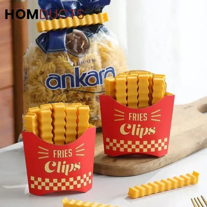 Magnetic French Fries Style Food Sealing Clips (12pcs)
