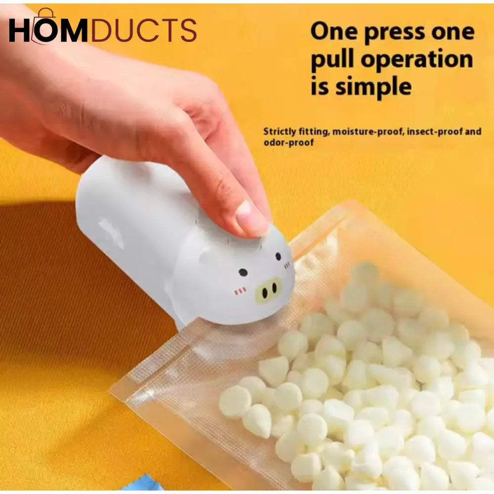 Magnetic Rechargeable Bag Sealer: Portable & Airtight Food Preservation