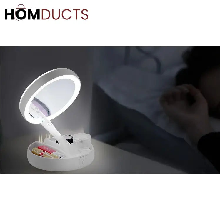 Magnifying Table Top Led Mirror