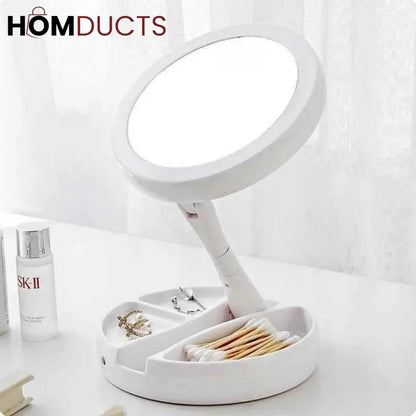 Magnifying Table Top Led Mirror