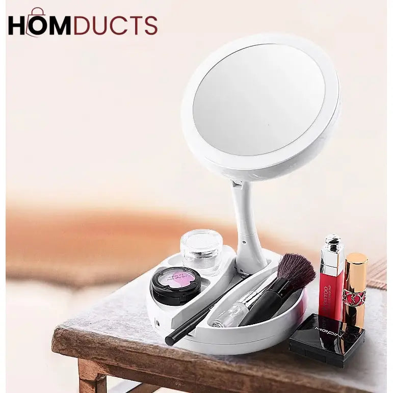 Magnifying Table Top Led Mirror