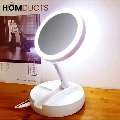 Magnifying Table Top Led Mirror