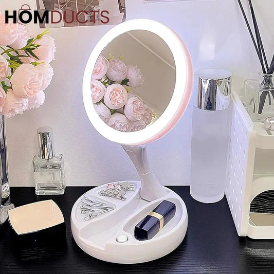Magnifying Table Top Led Mirror