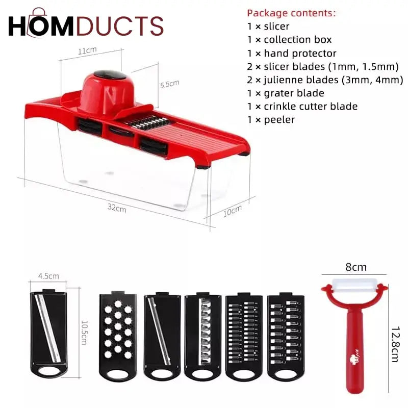 Mandoline 6in1 Vegetable Grater