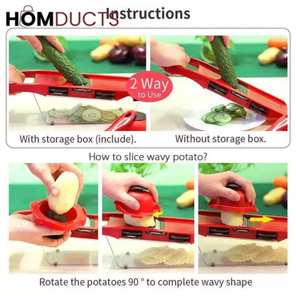 Mandoline 6in1 Vegetable Grater