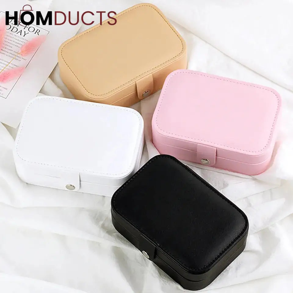 Medium sized leather jewellery organizer