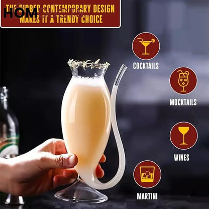 Melbify Cocktail Glass - 340 ML - Unique Sipper for Stylish Cocktails