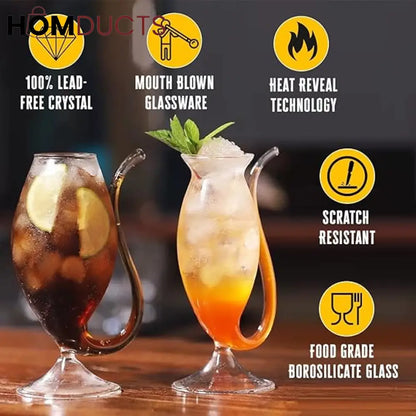 Melbify Cocktail Glass - 340 ML - Unique Sipper for Stylish Cocktails
