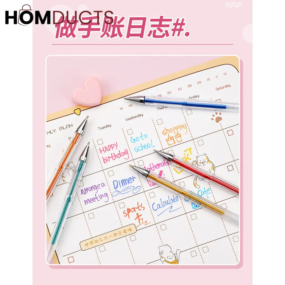 Metallic Ink Pen Set (6pcs)