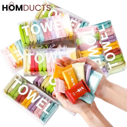 Mini Compressed Magic Towels – Portable Expanding Disposable Face Towels for Travel, Camping & Skincare