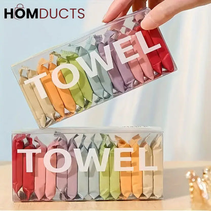 Mini Compressed Magic Towels – Portable Expanding Disposable Face Towels for Travel, Camping & Skincare
