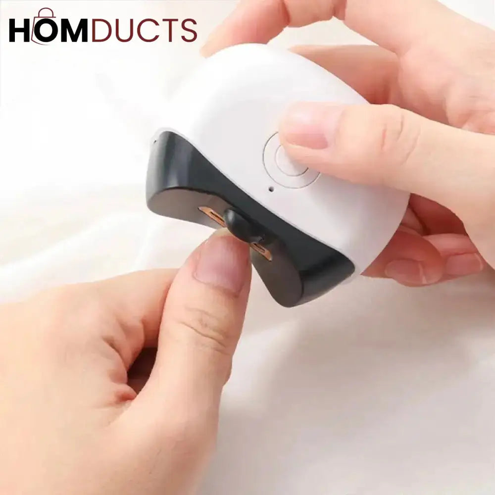 Mini Electric Nail Trimmer & Polisher with Light - Low Noise, Portable Nail Clippers for Babies, Adults, and Professional Manicure