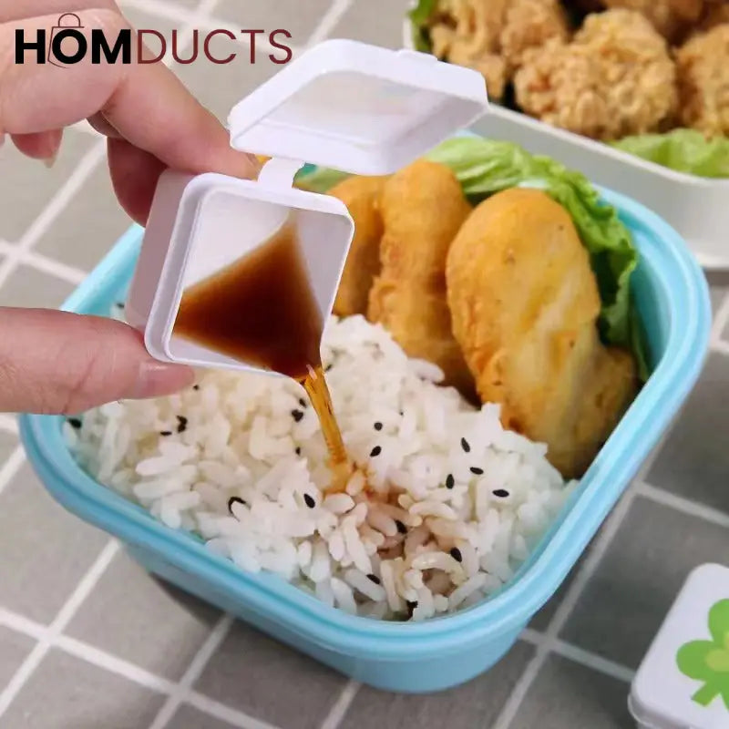 Mini Portable Ketchup And Seasoning Container (4pcs)