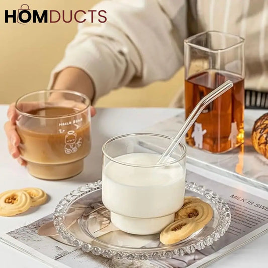 Minimalist Brew & Dessert Glass - 400ml | Perfect for Coffee, Tea & Sweets