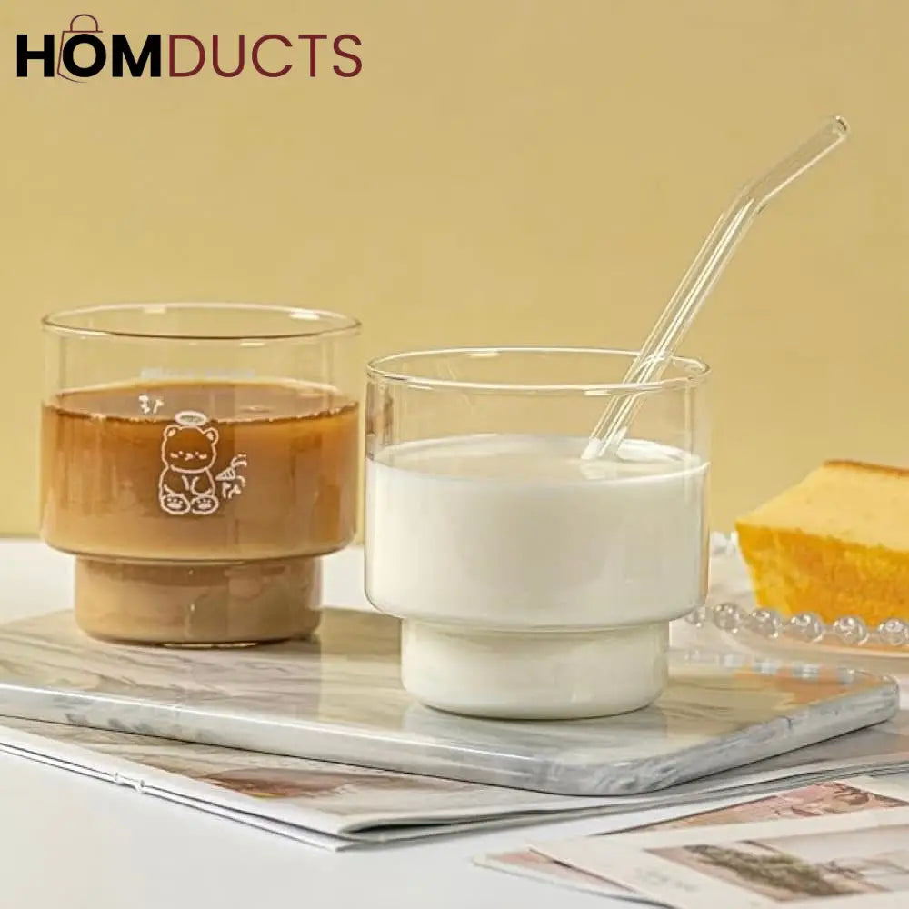 Minimalist Brew & Dessert Glass - 400ml | Perfect for Coffee, Tea & Sweets