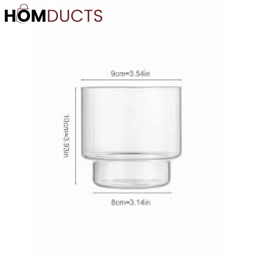 Minimalist Brew & Dessert Glass - 400ml | Perfect for Coffee, Tea & Sweets