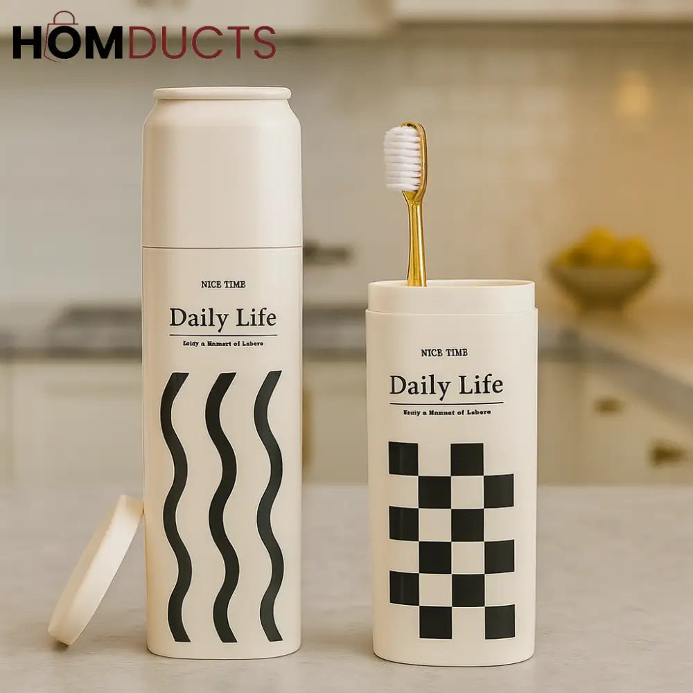 Minimalist Toothbrush & Utensil Holder – Daily Life Kitchen & Bathroom Organizer
