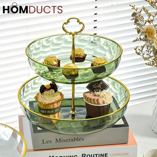 Modern 2 Tier Acrylic Stand