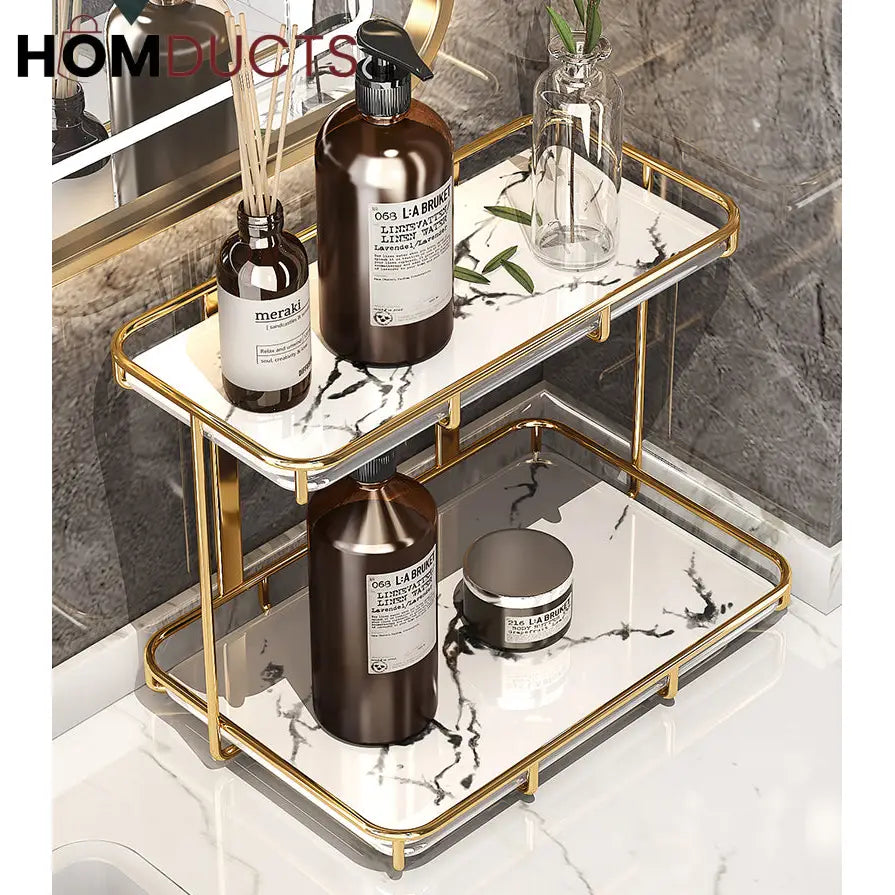 Modern 2 Tier Cosmetic Organizer