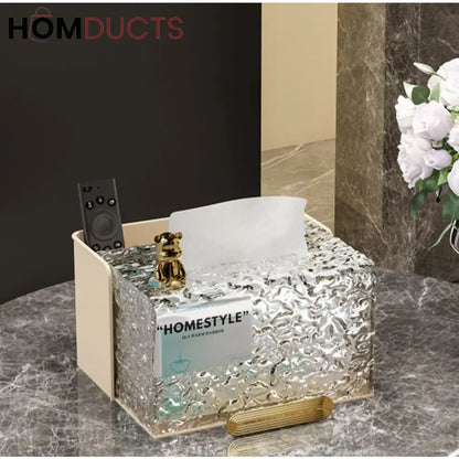 Modern Glacier Style Tissue Box
