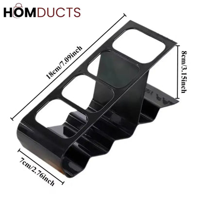 Modern Remote Control Holder Stand – 4-Slot Desk Organizer for TV & AC Remotes