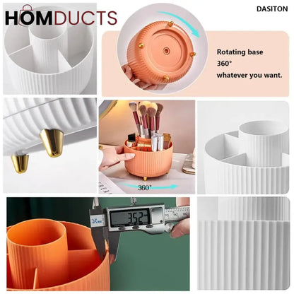 Modern Rotating Cosmetic Brush Organiser
