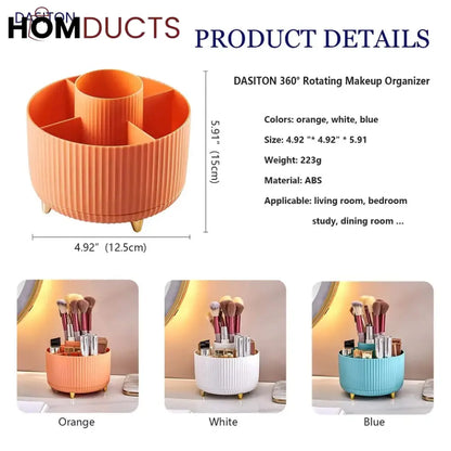Modern Rotating Cosmetic Brush Organiser