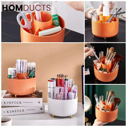 Modern Rotating Cosmetic Brush Organiser