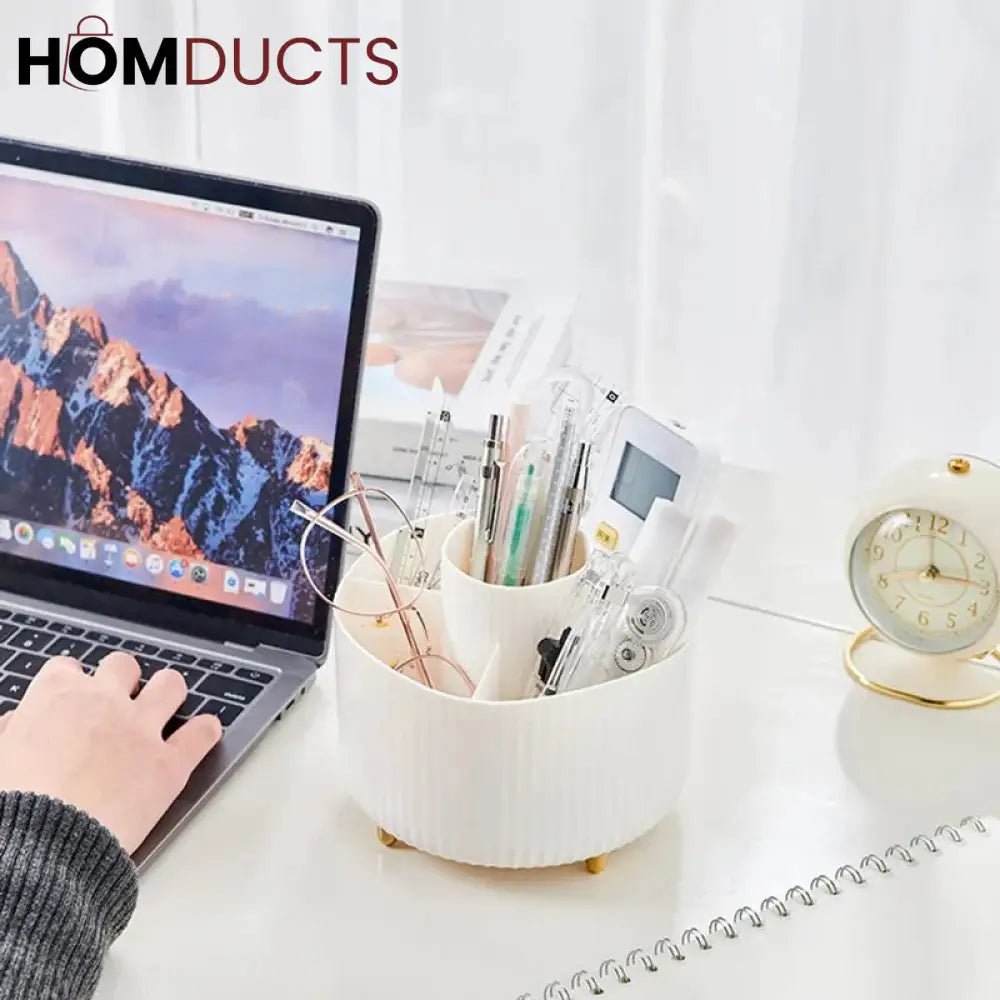 Modern Rotating Cosmetic Brush Organiser