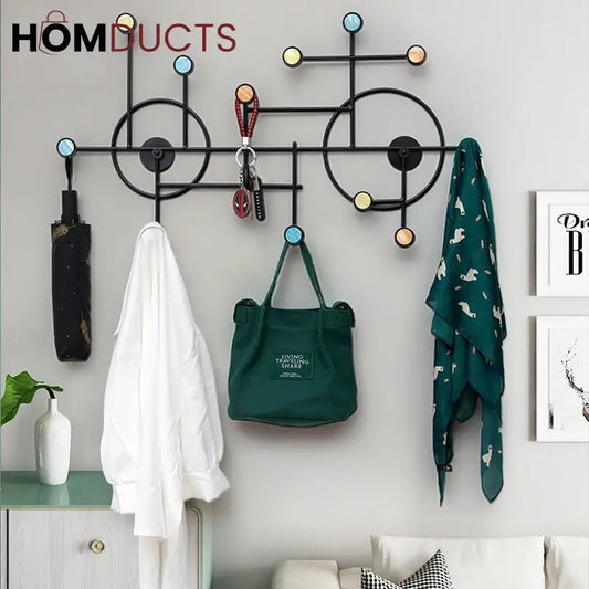 Modern Style Wall Shelf With Hooks